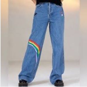 Pacsun Bohemian Wide Legged Jeans